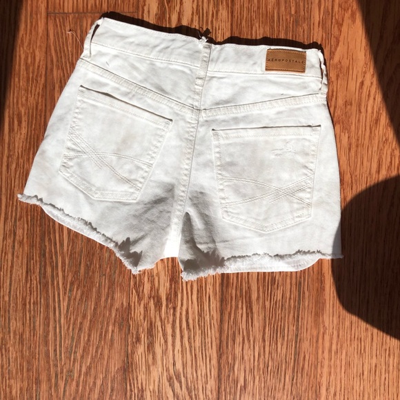 White Denim Shorts - Picture 2 of 4